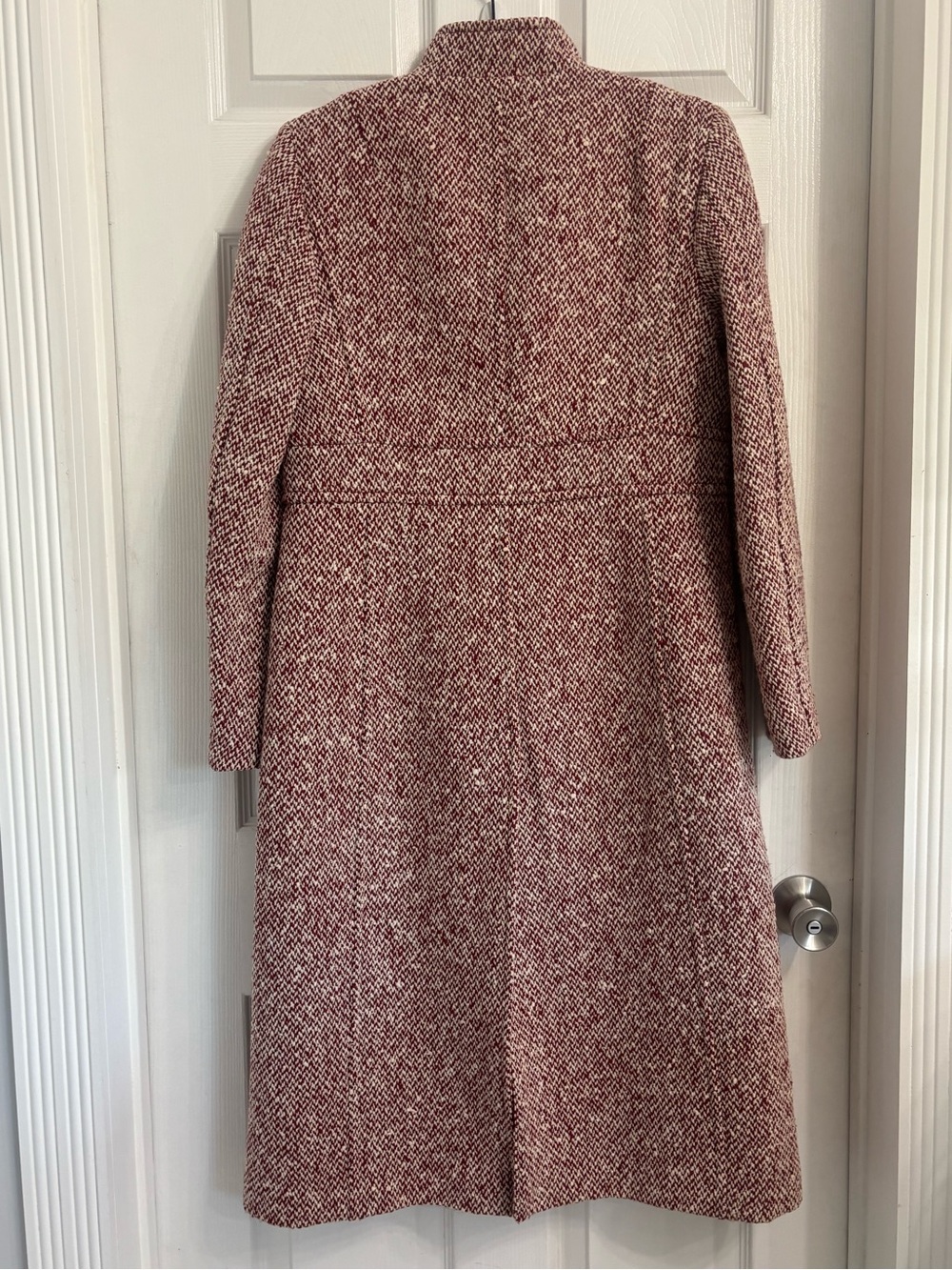 J. Crew Pink Blend Tweed Long Sleeve Coat Dress - Picture 2 of 8